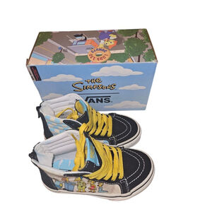 Boys Vans The Simpsons Sk8-Hi Sneakers Size 12 (Toddler Boy) Black Yellow